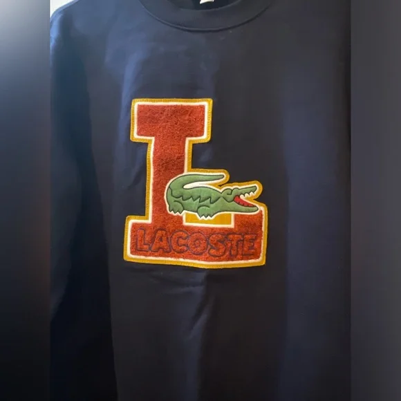 Lacoste Navy Varsity Sweater - Picture 2 of 5